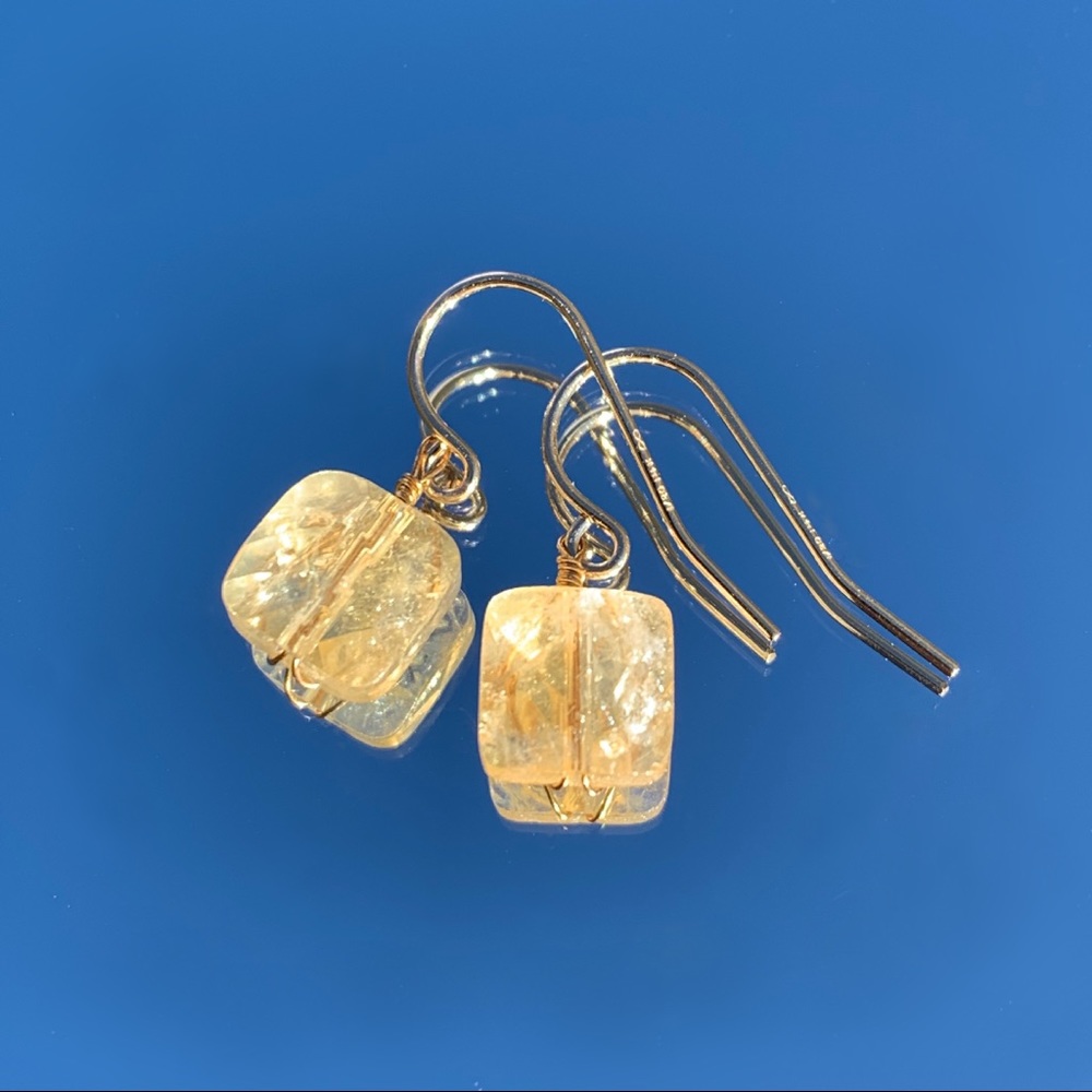 citrine earrings